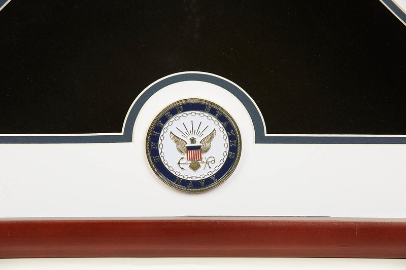 ALLIED FLAG US Flag Display Case with Navy Medallion Crafted from Premium Quality Materials - Made in USA - Image 3
